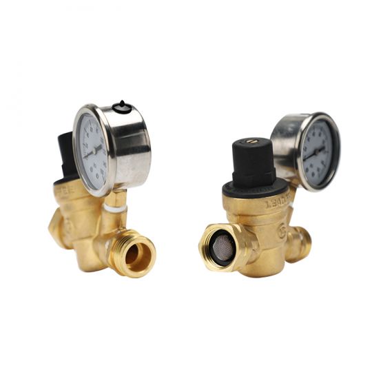 RVWFS RV Water Pressure Regulator Adjustable - Lead Free Brass