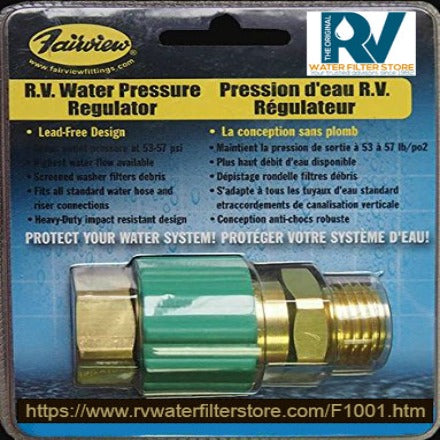 Regulator - Fairview Hi-flow brass in-line Fixed 55 PSI