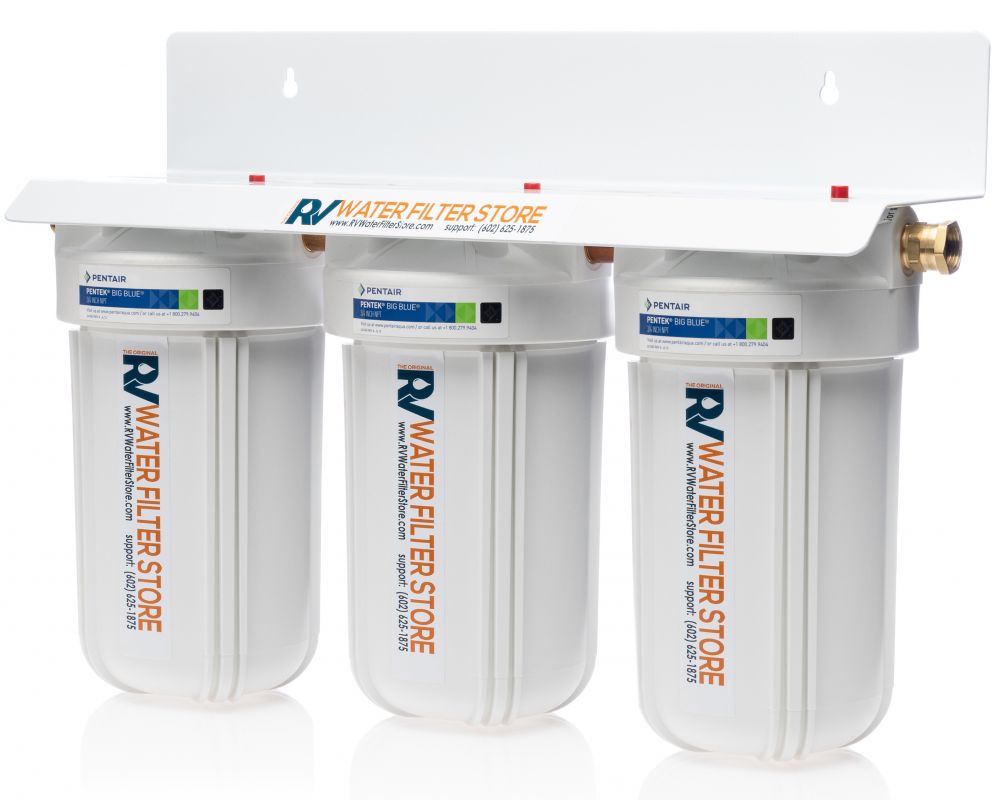 Jumbo Essential RV Water Filter + Iron Filter System - Total Solution