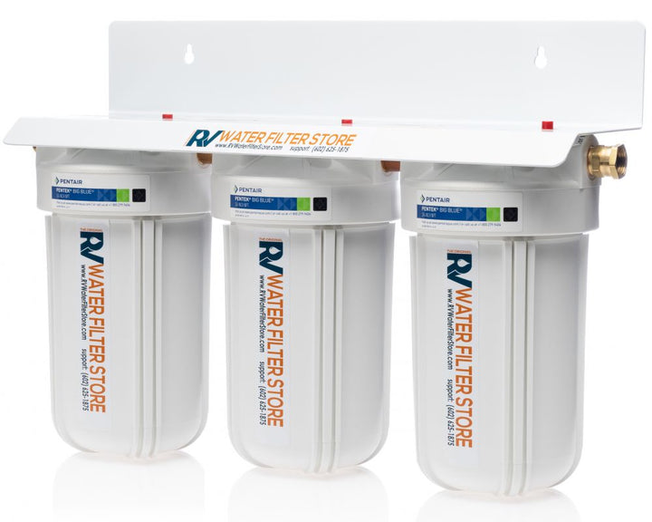 Jumbo Essential RV Water Filter + Iron Filter System - Total Solution