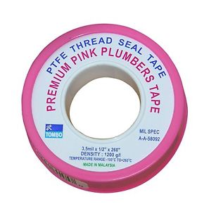 Pink Plumbers Teflon Tape