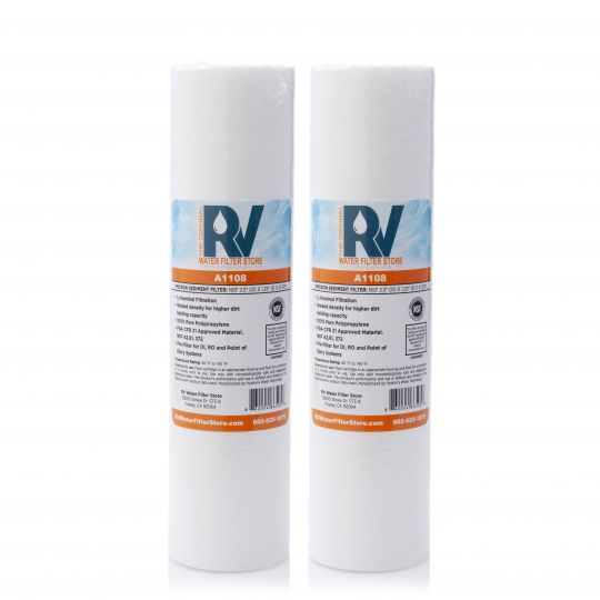 Essential 1 Micron Sediment Filter RV-SED1 cartridge, 10", 2 pack