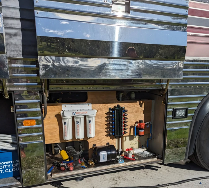 Essential Whole RV Water Filter System with Bracket