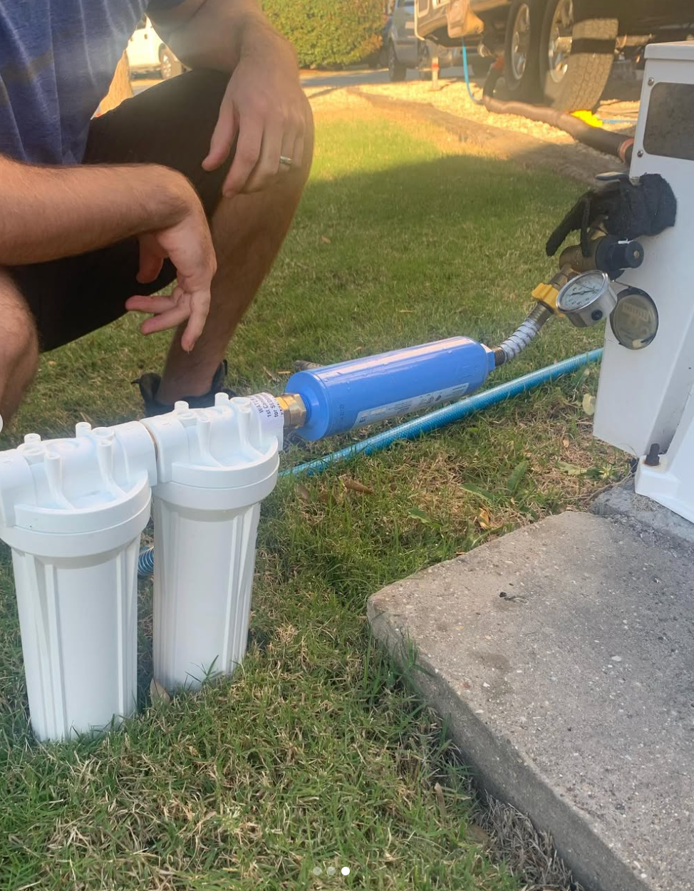 Essential Whole RV Water Filter System with Bracket