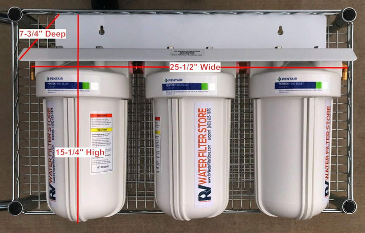 Jumbo Essential RV Water Filter + Iron Filter System - Total Solution