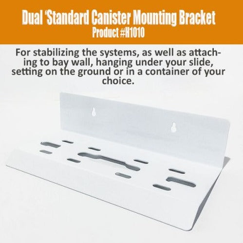 Dual Standard Canister Mounting Bracket with Screws – RVWaterFilter