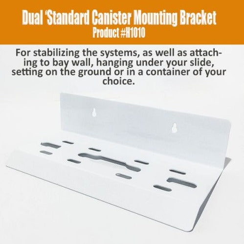 Dual Standard Canister Mounting Bracket with Screws