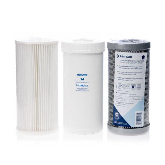 Enhanced Jumbo Water Filters + Iron & Heavy Metals Filter Refill Kit