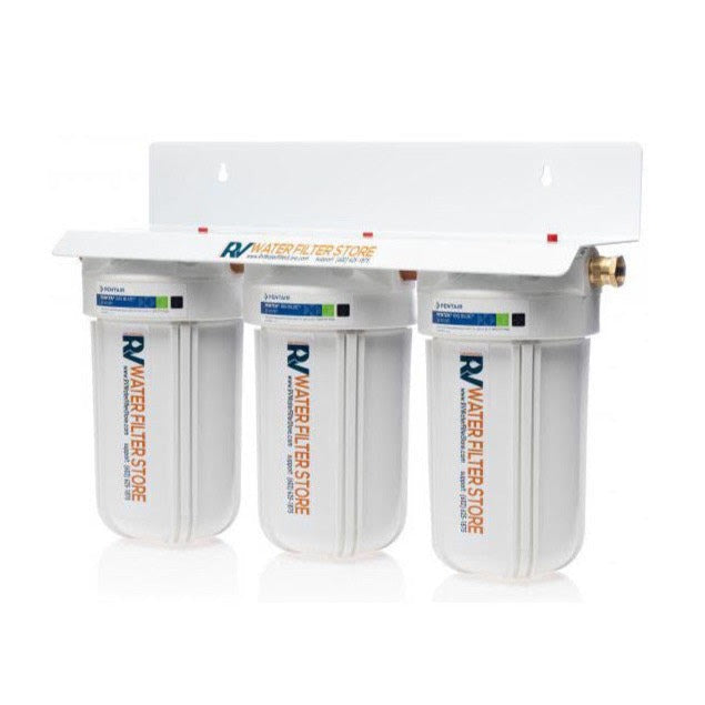 Jumbo Essential RV Water Filter System + Iron Filters