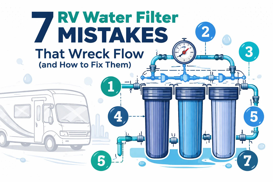 7 RV Water Filter Mistakes That Wreck Flow (and How to Fix Them)