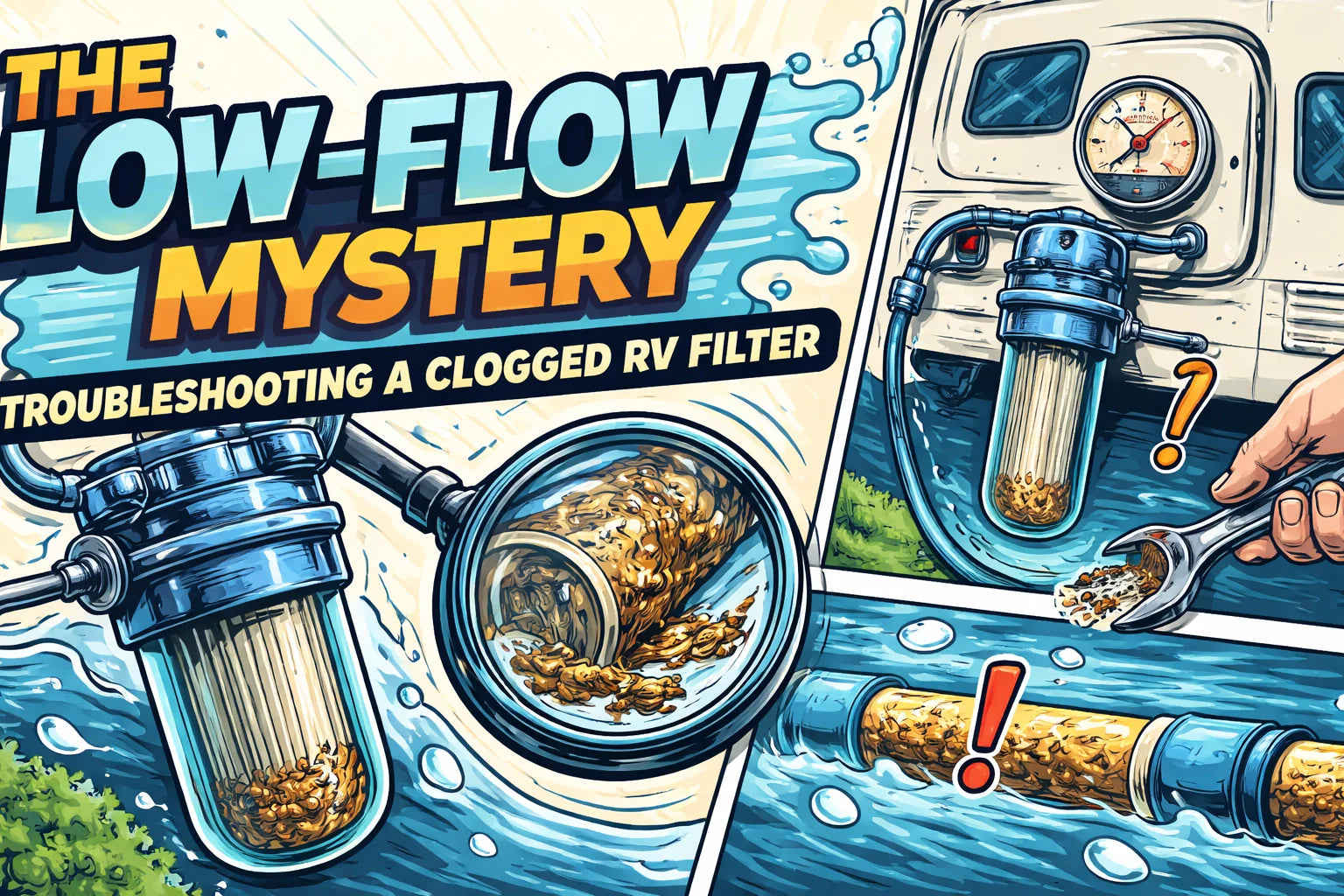 The Low-Flow Mystery: Troubleshooting a Clogged RV Filter – RVWaterFilter