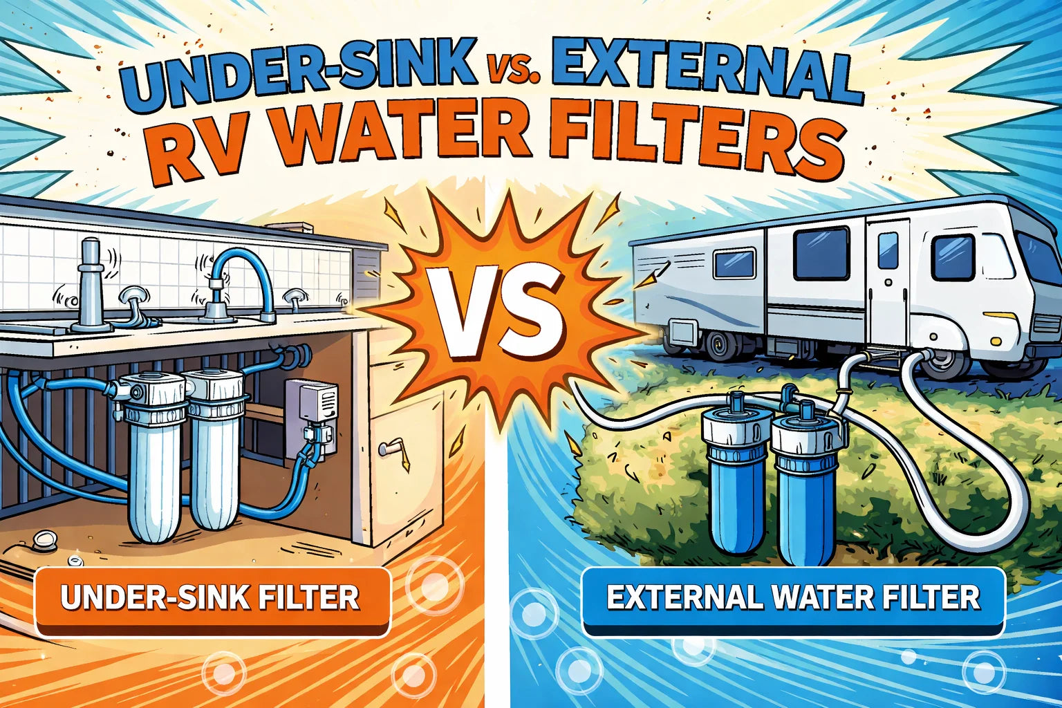 Under-Sink vs. External RV Water Filters: Which One Wins for Your Lifestyle?