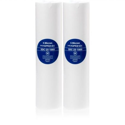 RV-SED5 5 Micron Sediment Filter Replacement Cartridge, 10", 2-Pack