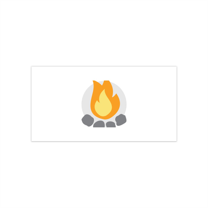 Camp Addict Bumper Sticker — Icon