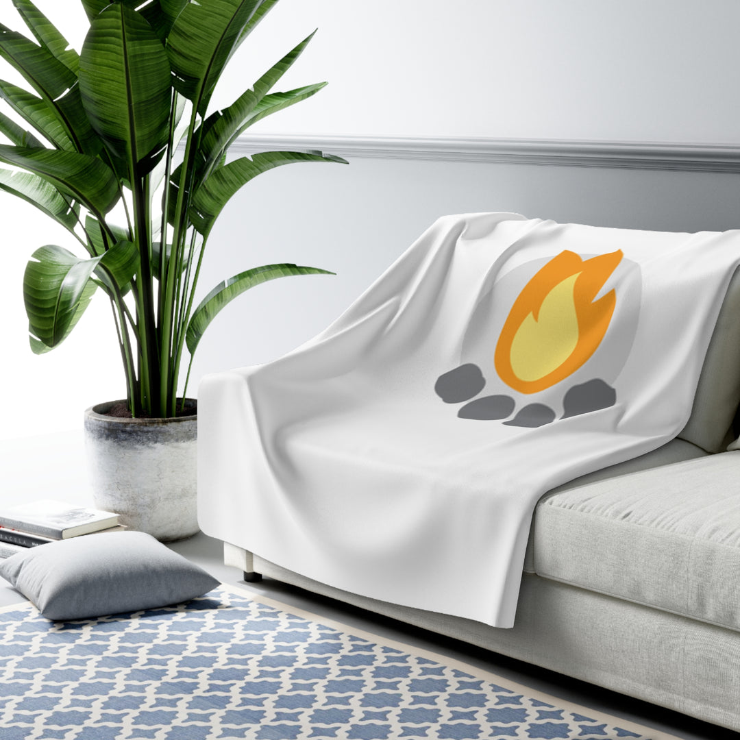 Camp Addict Sherpa Blanket — Icon