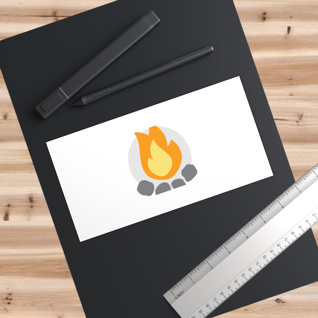 Camp Addict Bumper Sticker — Icon