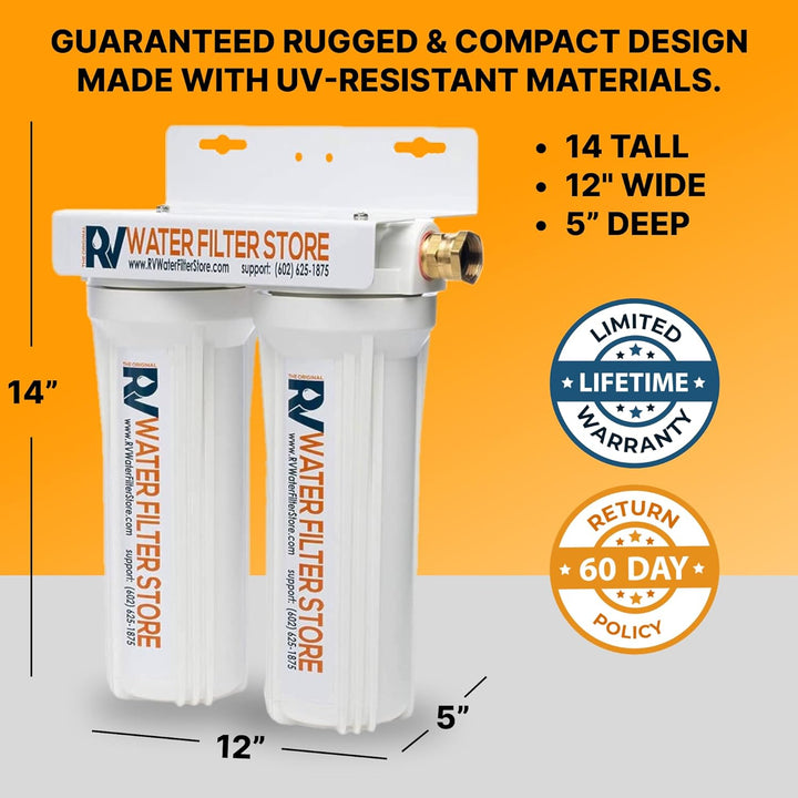 Essential Whole RV Water Filter System with Bracket