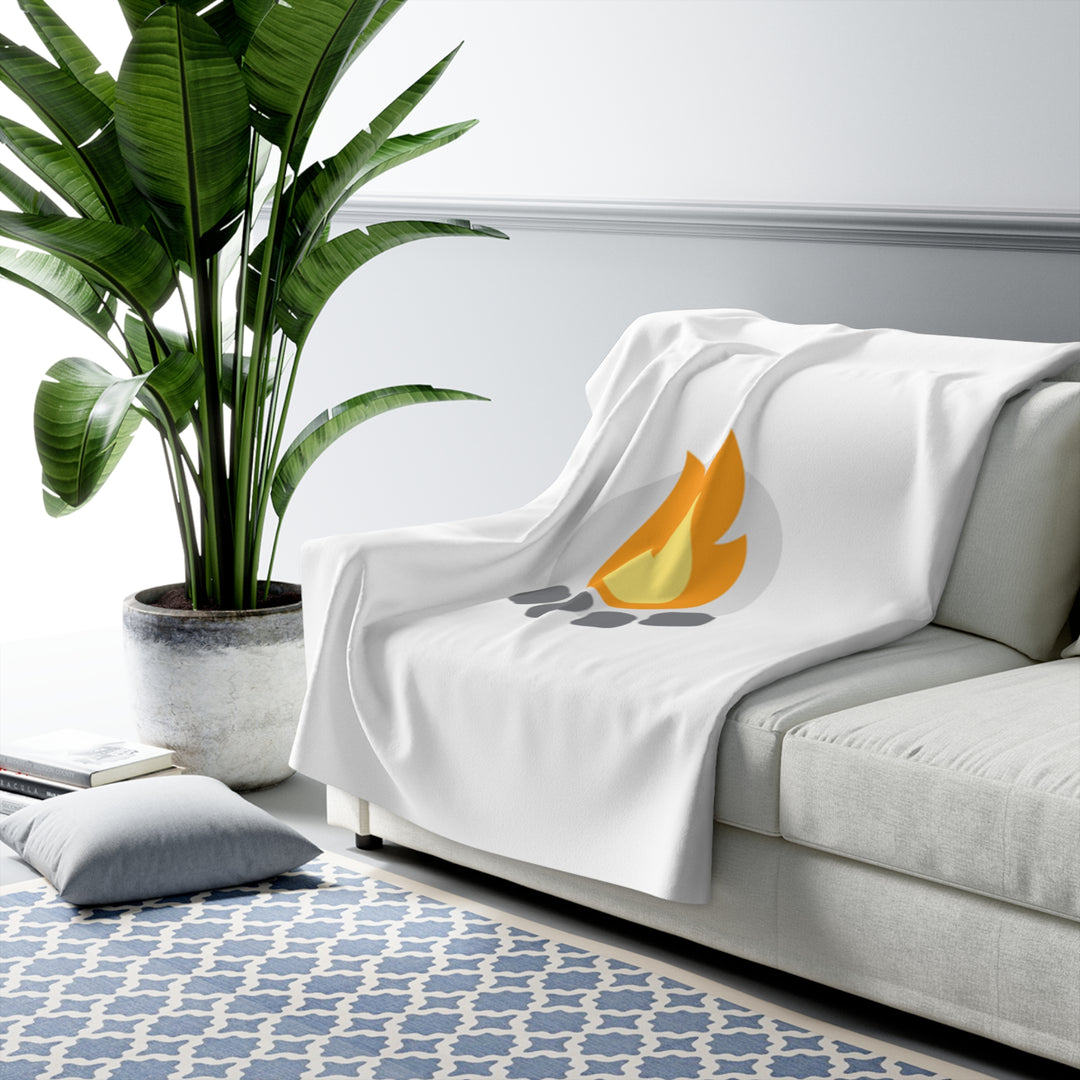 Camp Addict Sherpa Blanket — Icon