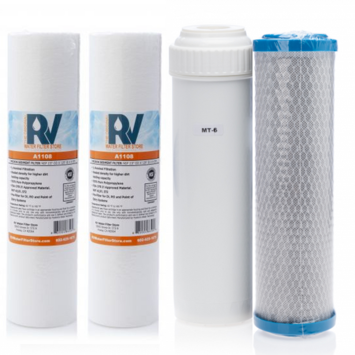 Enhanced RV Water Filter System + Iron & Heavy Metals Filter - Total Solution