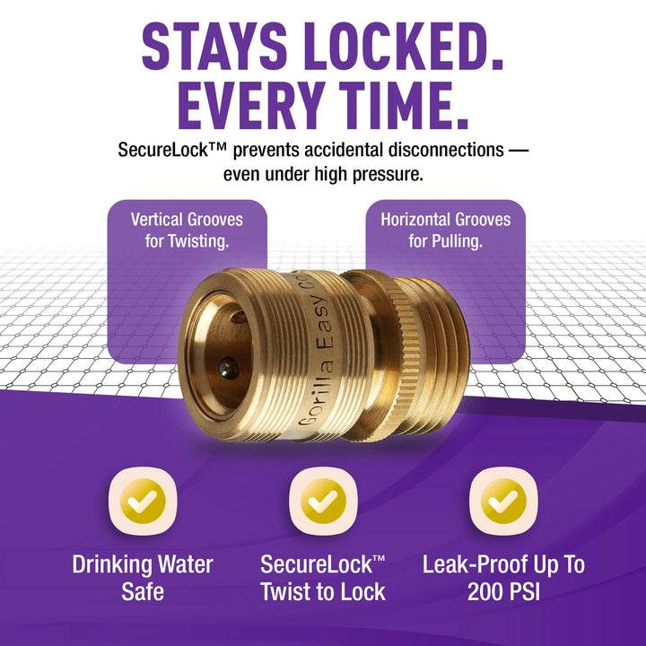 Lead Free Brass Quick Connect - Female Side Only