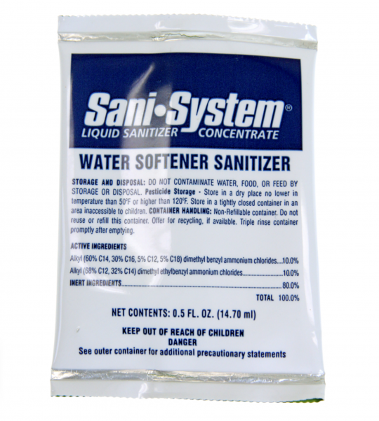 0.5 oz SANI-SYSTEM for RV Water Softener Sanitization