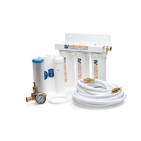 Enhanced RV Water Filter System + Iron & Heavy Metals Filter - Total Solution