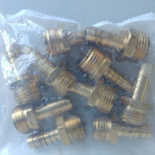 Male Hose Fitting, Brass, Low Lead (Bag of 10)